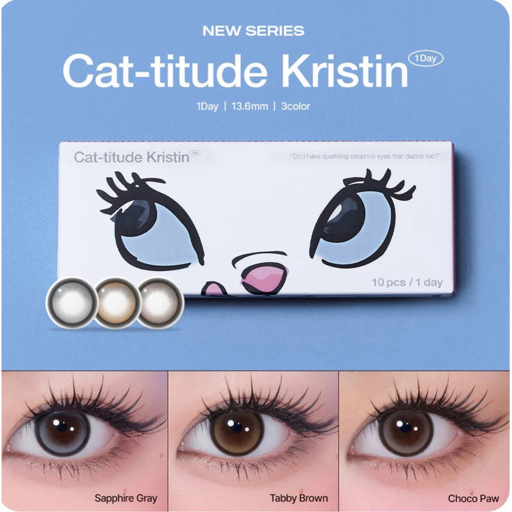[ พร้อมส่ง ]คอนแทคเลนส์ Hapakristin / Cat-titude kristin 🇰🇷