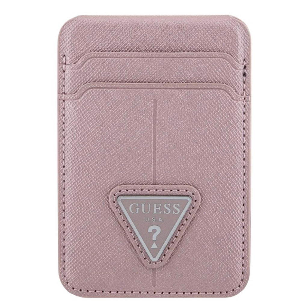 GUESS Mag Wallet Cardslot 2 Cards Saffiano - Pink