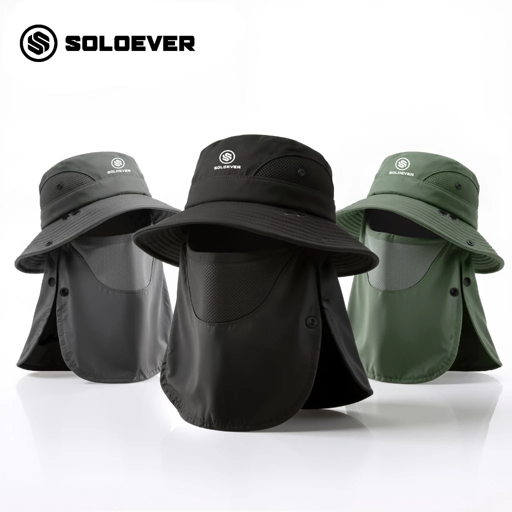 SOLOEVER หมวกบังแดดปีกกว้าง หมวกเดินป่า 360 องศา thumbnail 10