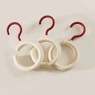 ตะขอแขวนหมวก กระเป๋า ผ้าพันคอ หมุนได้รอบทิศ 360° Hanger Ring Hook แขวนได้ครบ จบตัวเดียว ตะขอหมุน 360 ไม้แขวนหมวก