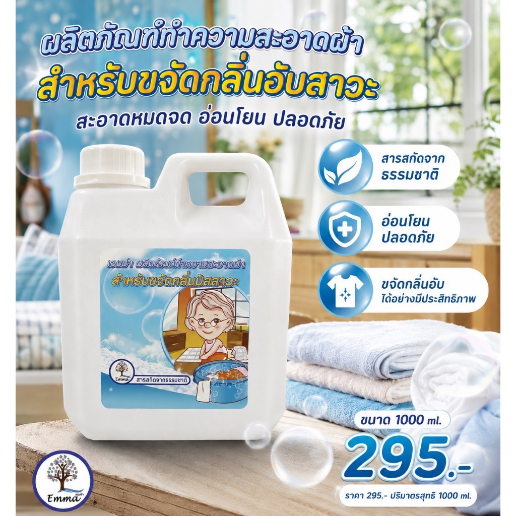 ดับกลิ่นฉี่เด็ก ผู้ใหญ่ และผลิตภัณฑ์แช่ผ้าและซักผ้าใช้สำหรับแช่ผ้าและซักผ้าดับกลิ่นฉี่ผู้ป่วยติดเตียงและผู้สูงอายุ