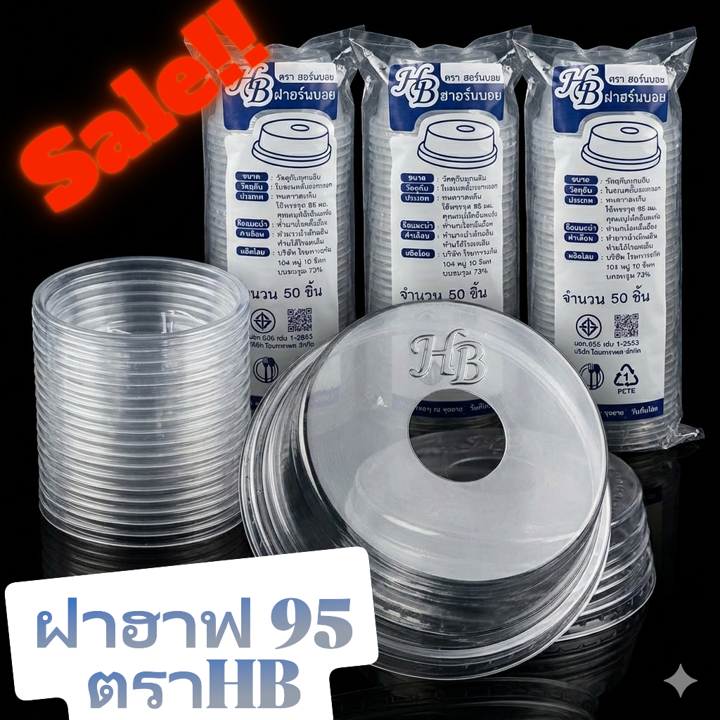 ฝาฮาฟ ปาก95 ตราHB (ฮอร์นบอย) บรรจุ 1000ฝา ยกลัง