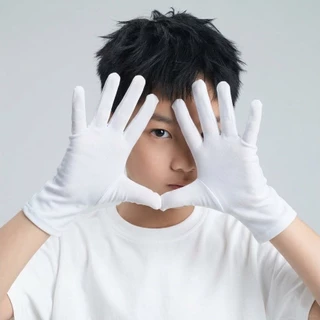 ถุงมือออกงานเด็ก 3-5 ขวบ 5-7 ขวบ 7-9 ขวบ 10-12ขวบ แบบสั้น ผ้าเรียบ สีขาว การแสดง แฟนซี ผ้าไนล่อน100% หนา งานดี พร้อมส่ง
