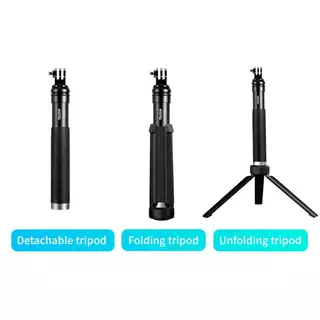 TELESIN Upgraded Aluminum Alloy Storage Tripod ขาตั้งกล้อง 3 ขา