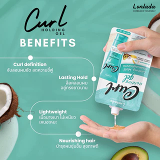 [Duo Set ซอง] ครีมจับลอน + เจลจับลอน Lonlada เซ็ต 2 ชิ้น ล็อคลอนผมสวย อยู่ทรงยาวนาน (Travel Size)