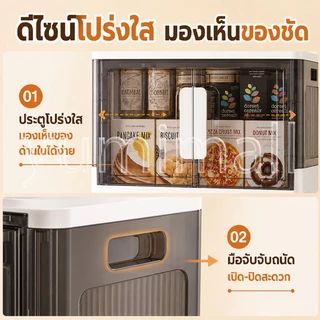 YUMIตู้เก็บของ พลาสติก ตู้พับเก็บได้ ตู้เก็บของพร้อมล้อ กล่องเก็บของและตะกร้า ไม่จำเป็นต้องติดตั้ง ตู้เก็บของอเนกประสงค์