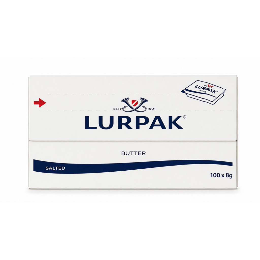 Lurpak Salted Butter 8g x 100 800g
