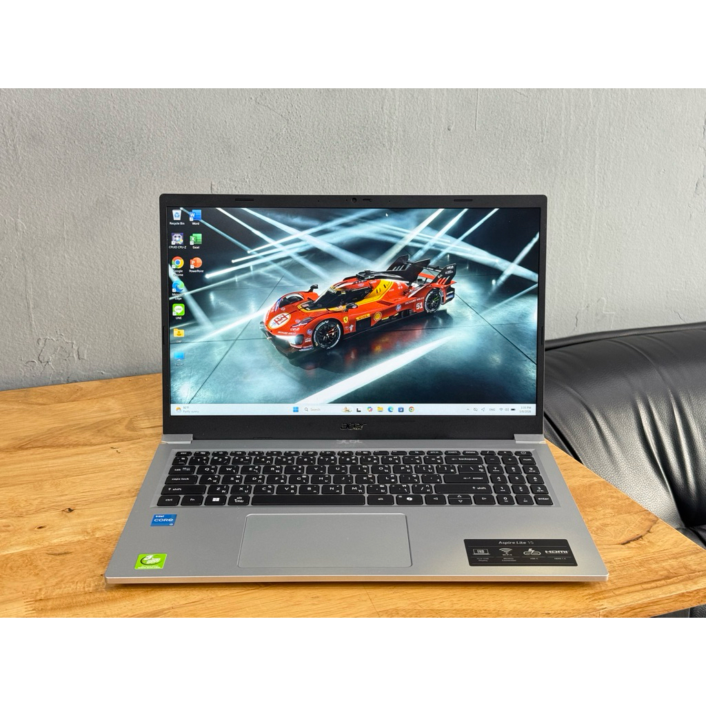 Acer Aspire Lite 15 รุ่นใหม่ ปี 2025 Intel Core i3 Gen 13 RAM DDR5 SSD 512GB ประกันเหลือ 19-08-2027