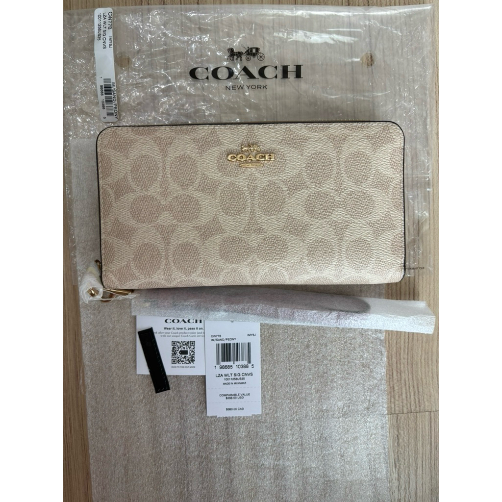 กระเป๋าสตางค์ใบยาว COACH CW778 ของแท้💯% ซื้อเก็บของใหม่ สวยมาก ✨✨❤️