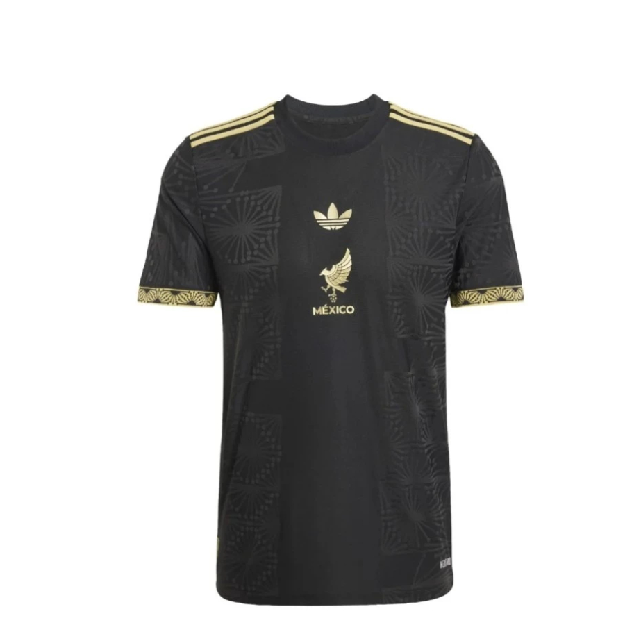 (แท้ 100%)  adidas Mexico Gold Jersey -Black