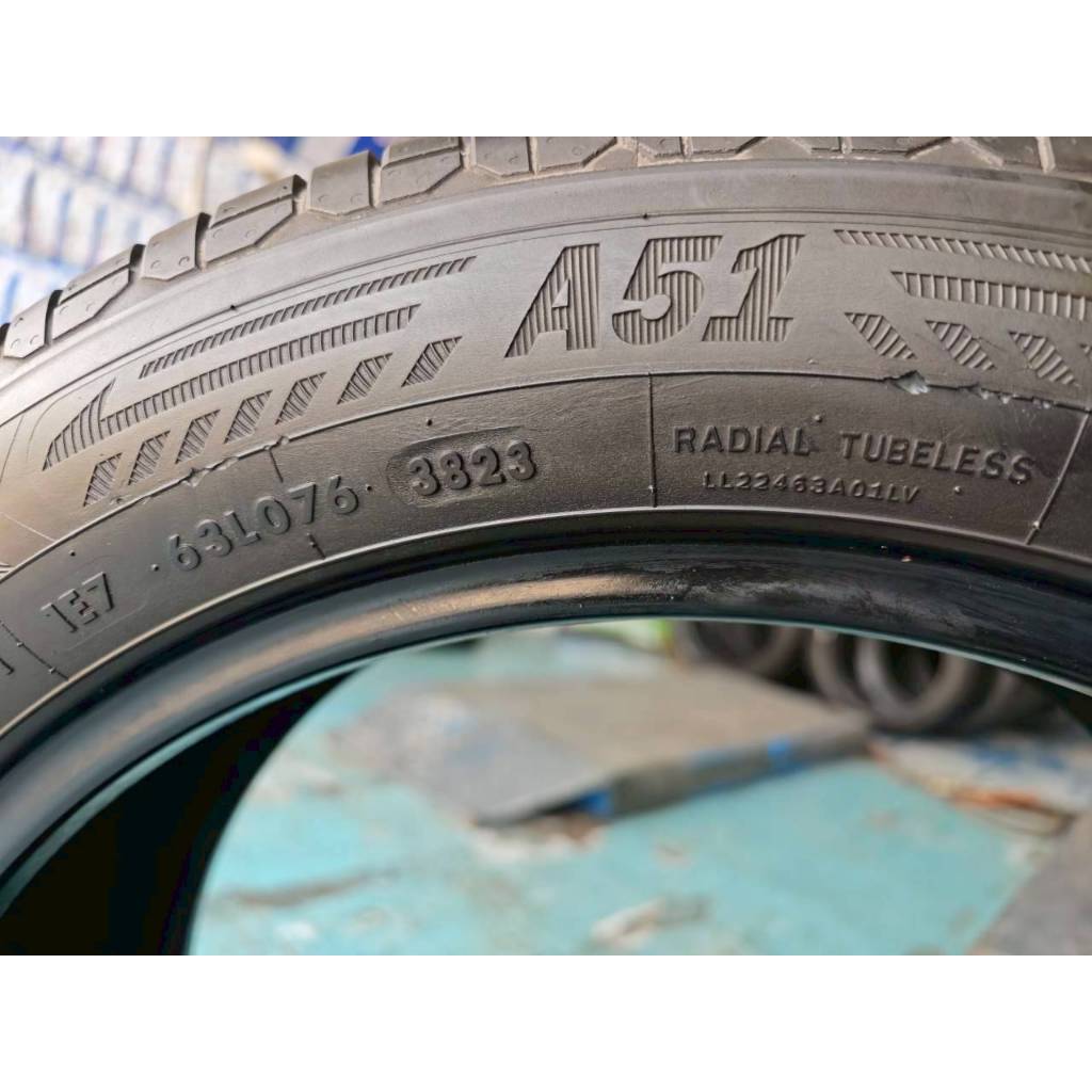 ยางเปอร์เซ็นต์  ยางมือสอง Atlas ขนาด 215 55 R18 ปี23 มีปะ ราคา 483 บาท