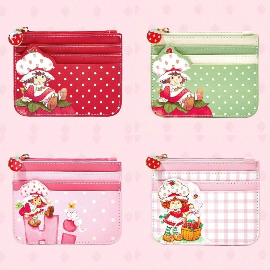 (พร้อมส่ง🍓) Strawberry Shortcake กระเป๋าใส่บัตร กระเป๋าสตางค์ใบเล็ก