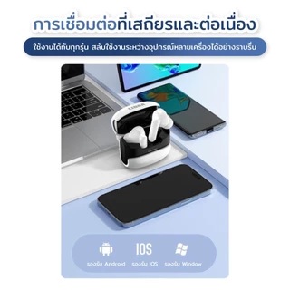 หูฟังบลูทูธไร้สาย: กันน้ำระดับ IPX5, บลูทูธ 5.4, ระบบตัดเสียงรบกวนในตัว, เสียงรอบทิศทาง 360°, เสียงคมชัดไม่มีเสียงรบกวน