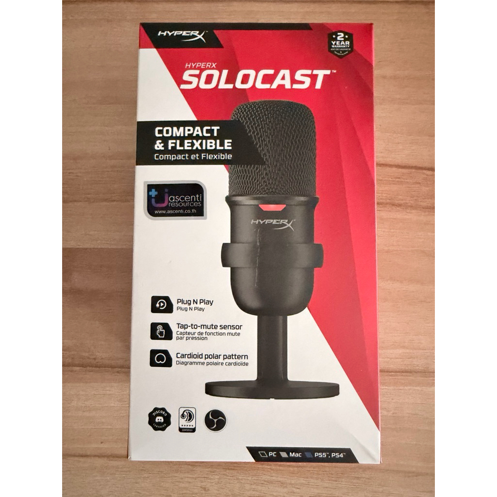 Hyperx solocast ไมโครโฟน