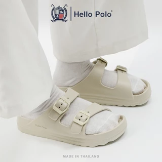 Hello Polo รองเท้าแตะผู้ชาย รองเท้าแตะสายคาดคู่ รองเท้าแตะเพื่อสุขภาพ วัสดุ EVA กันลื่น พื้นหนา ทนต่อการสึกหรอ HP8051