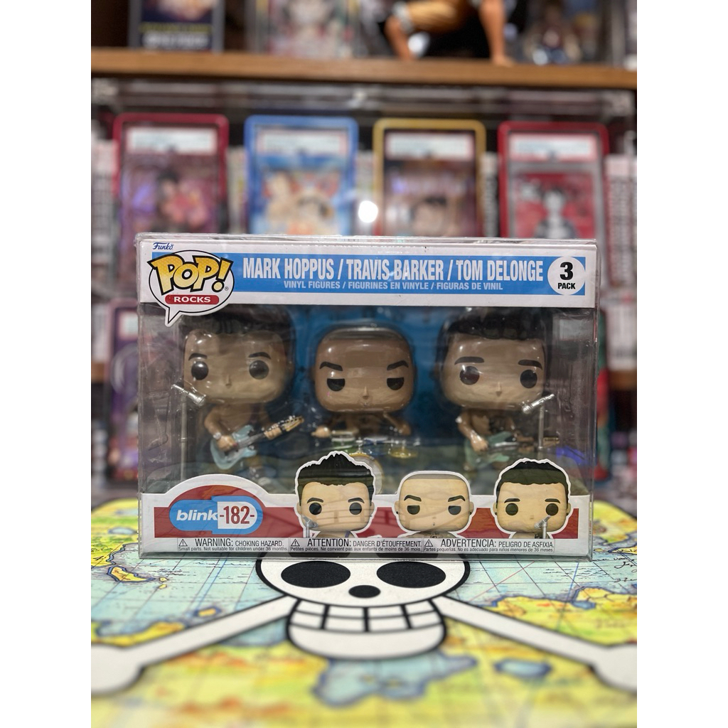 พร้อมส่ง✔️ ของแท้💯% FUNKO POP : BlNK-182 MARK / TRAVIS / TOM (3PACK) แถมฟรี ‼️ PROTECTOR