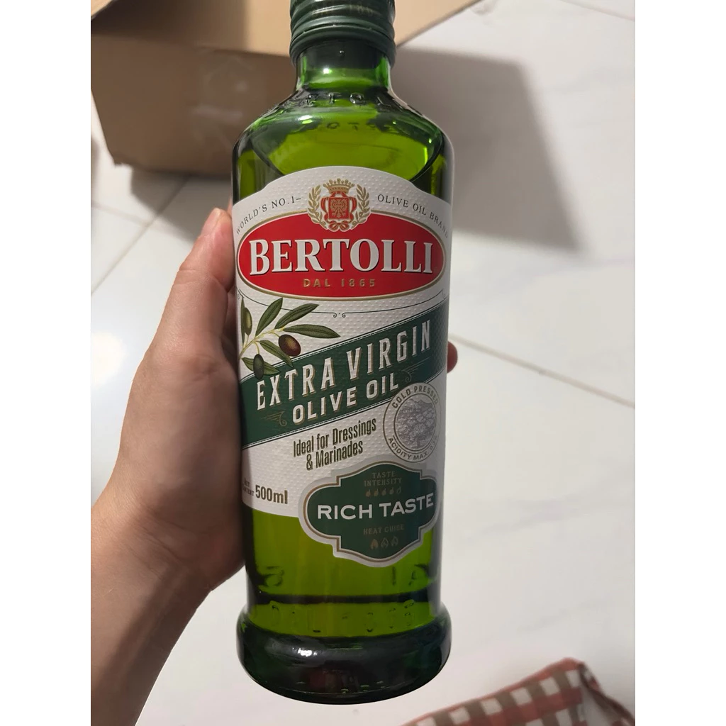 เบอร์ทอลี่น้ำมันมะกอกเอ็กตร้าเวอร์จิน ขนาด500ml.