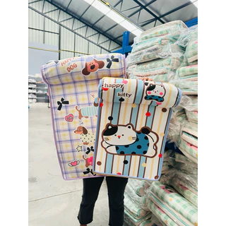 เบาะนอนสัตว์เลี้ยง Happy Cool Fresh ผ้าเย็นกันน้ำ ไม่ติดขน ถอดซักได้ ลายน่ารักสดใส นอนสบายทุกวัน