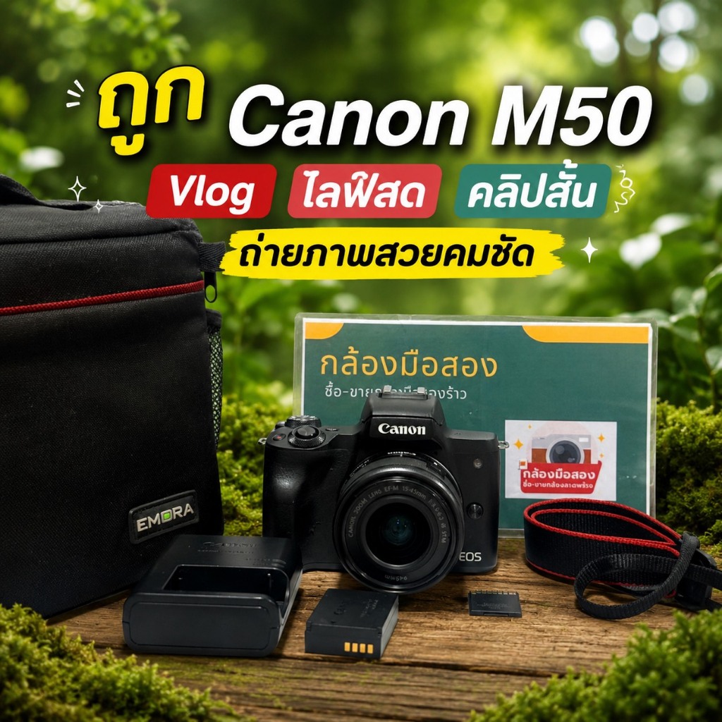 กล้องถูก canon m50 canonm50