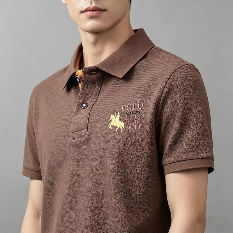 เสื้อโปโลแขนสั้นสำหรับผู้ชาย ดีไซน์สวยงาม สวมใส่สบาย เหมาะสำหรับหลากหลายโอกาส มีไซส์ให้เลือก: M-3XL