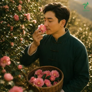 ชาอูหลงคามิลเลีย Camellia Oolong Tea 山茶花乌龙 | ชาอูหลงอบกลิ่นดอกคามิลเลีย ชาพรีเมี่ยม ชงร้อน-เย็นได้ หอมสดชื่น
