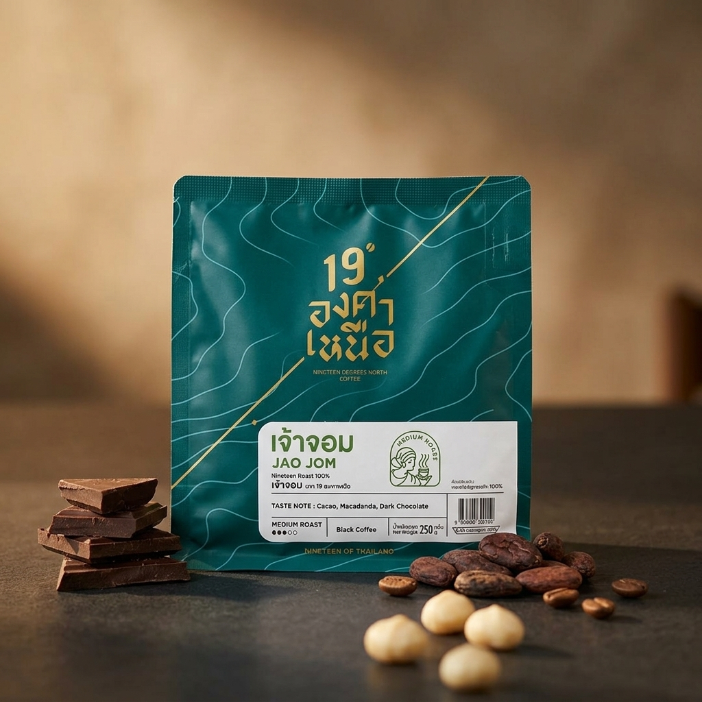 เจ้าจอม กาแฟคั่วอาราบิก้า 100% 250g (19 องศาเหนือ)