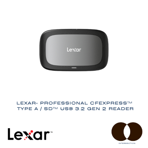 Lexar Dual-Slot CFexpress TypeA, SD Card, USB3.2 Gen2 UHS-I, UHS-II Card Reader (การ์ดรีดเดอร์) (LRW