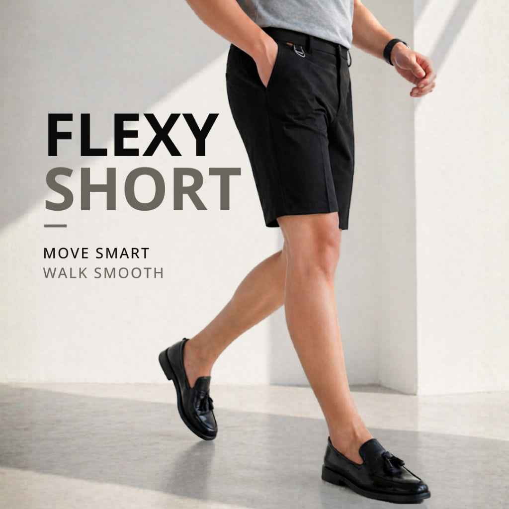 PISK Flexy Short กางเกงขาสั้นสำหรับผู้ชาย ดูดีได้แม้ในวันชิลๆ