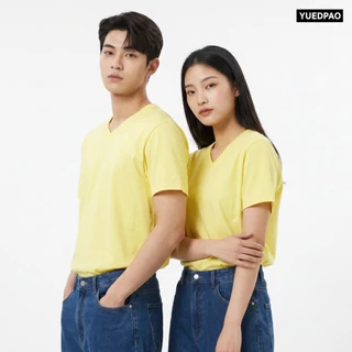 Yuedpao Ultrasoft Non-Iron (Unisex) - V Neck เสื้อยืดคอวี สีพื้น ผ้านุ่ม ใส่สบาย ไม่ต้องรีด เสื้อยืดเปล่า Set Colorful