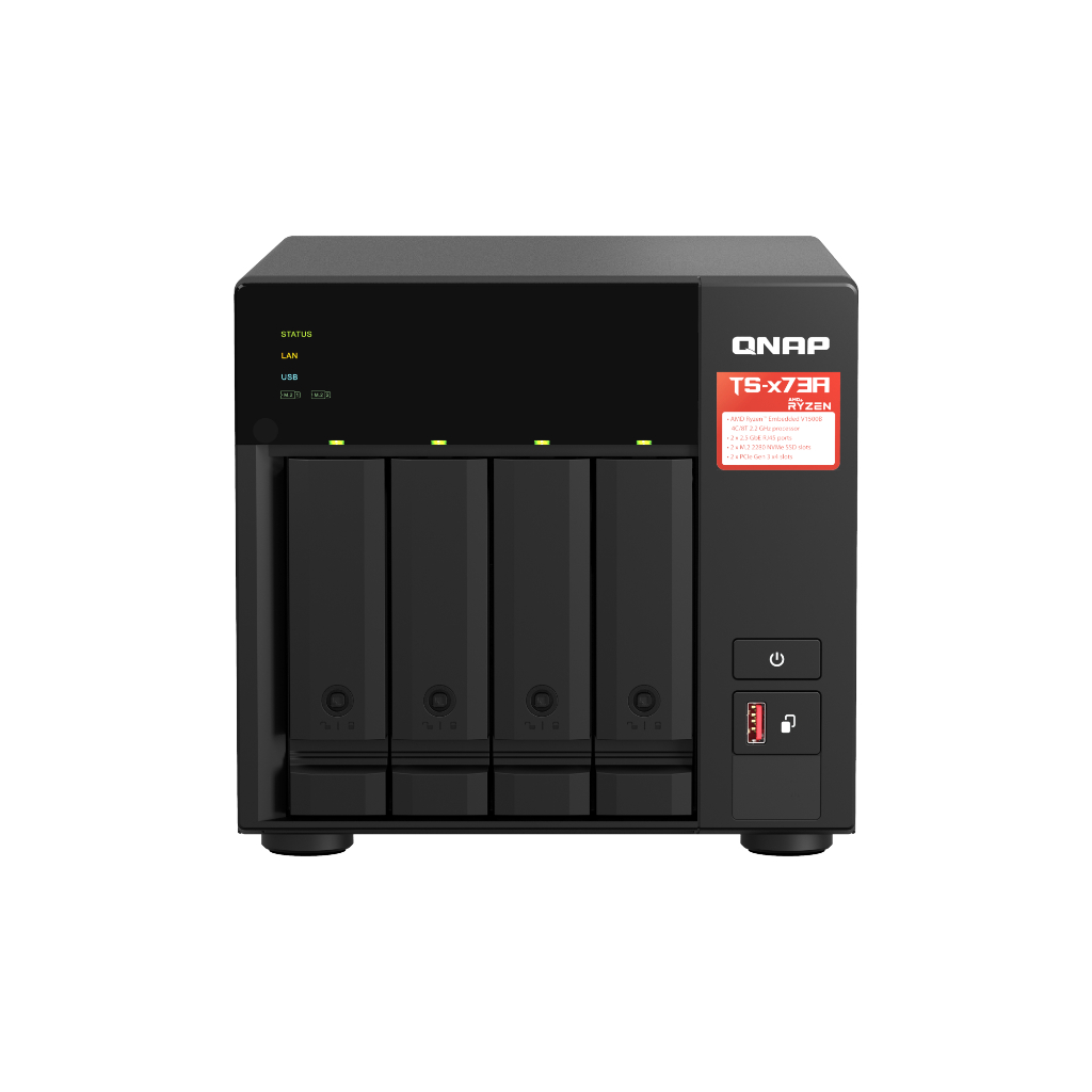 [By Order] QNAP NAS TS-473A 4Bay AMD Ryzen V1000 series V1500B 4C/8T 2.2GHz, 8GB MS4-001033