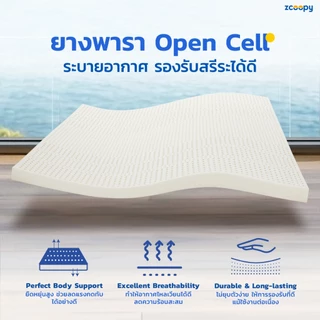 Zcoopy ที่นอนยางพารา พ็อกเก็ตสปริง ผสาน3วัสดุคุณภาพเมมโมรี่โฟมคูลเจล รุ่น Oceana Supreme Classic