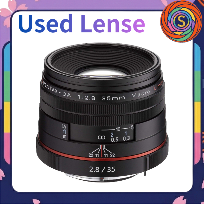 【Secondhand】Pentax HD DA 35mm F2.8 Macro Limited Standard Prime Macro Lens Black Pentax K Mount APS-