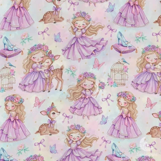 ชุดนอน LovelyNight แขนสั้น-ขายาว Princess D15
