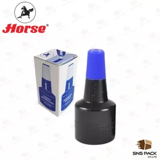 หมึกเติมแท่นประทับ Horse ตราม้า ไม่กันน้ำ 28 CC. (มีให้เลือก 5 สี)