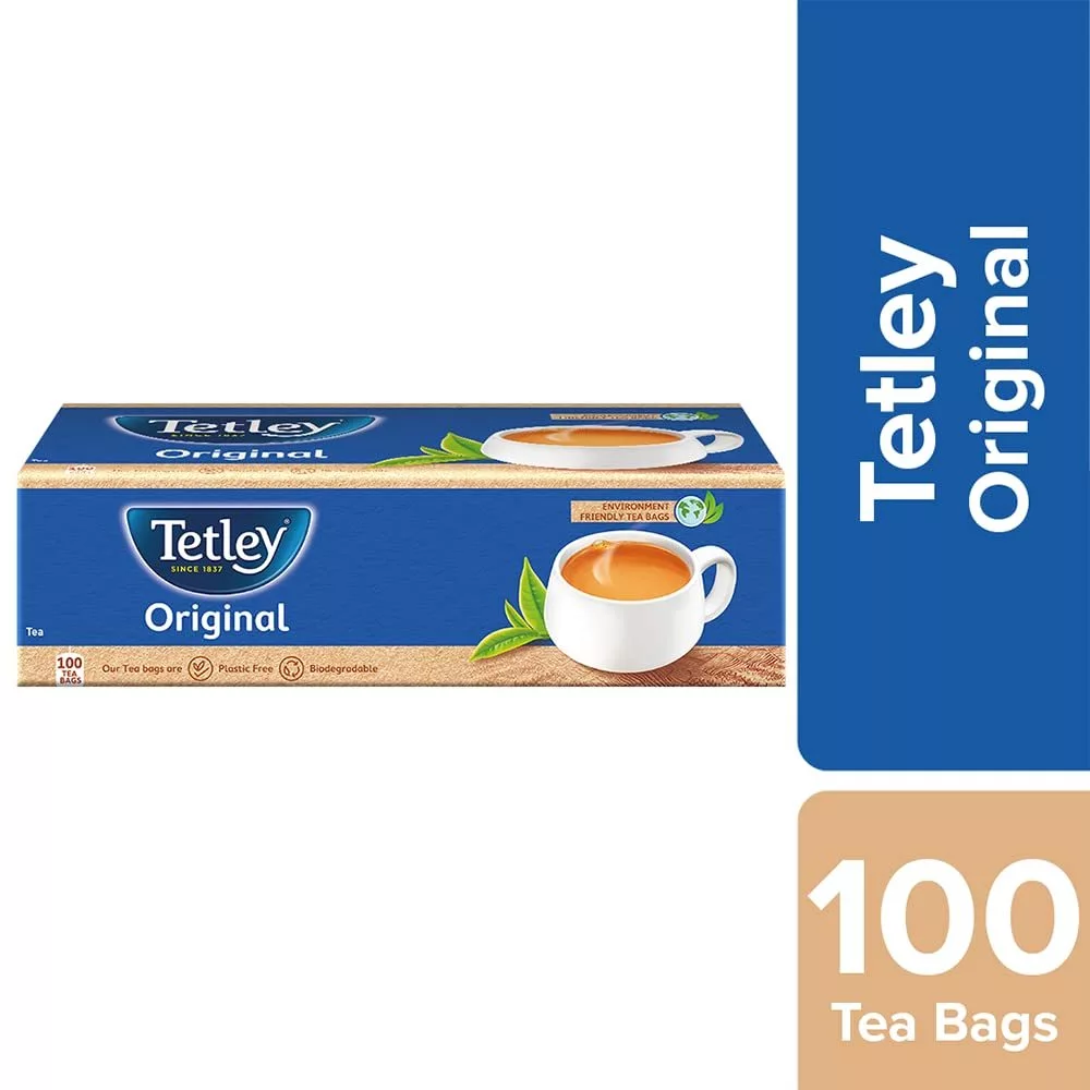 Tetley original Tea 100Tea Bags 100units ชาดำแบบถุงสำเร็จรูป