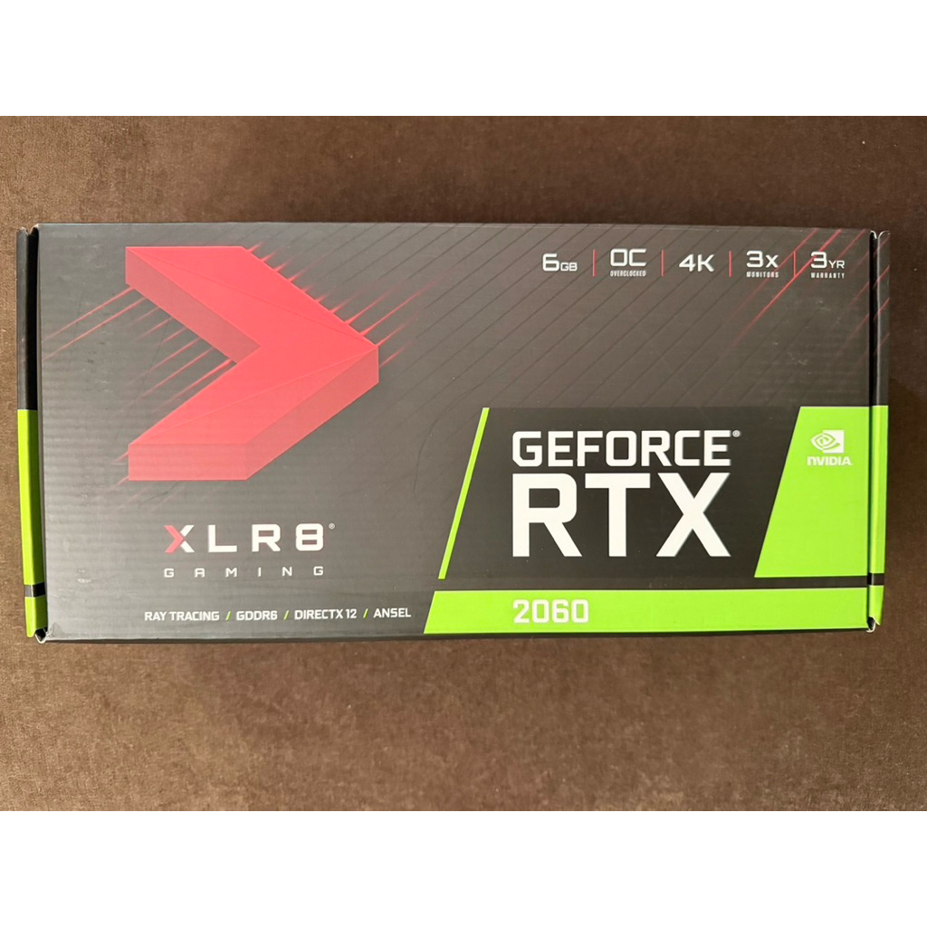 กล่องการ์ดจอ pny xlr8 rtx 2060