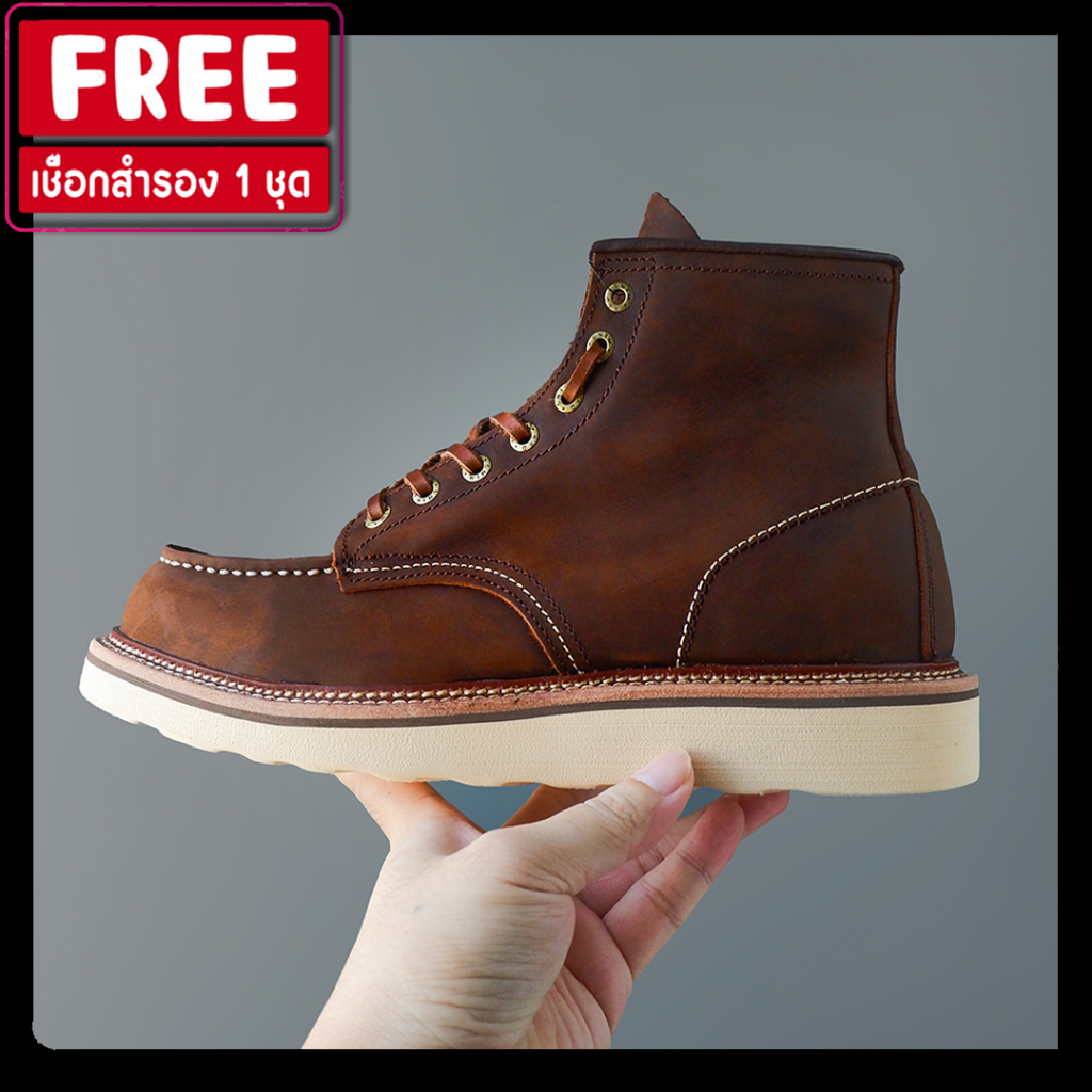 [ พร้อมส่งจากไทย ] รองเท้าหนังแท้ ทรง 1907 Moc Toe รองเท้าหัวจีบ