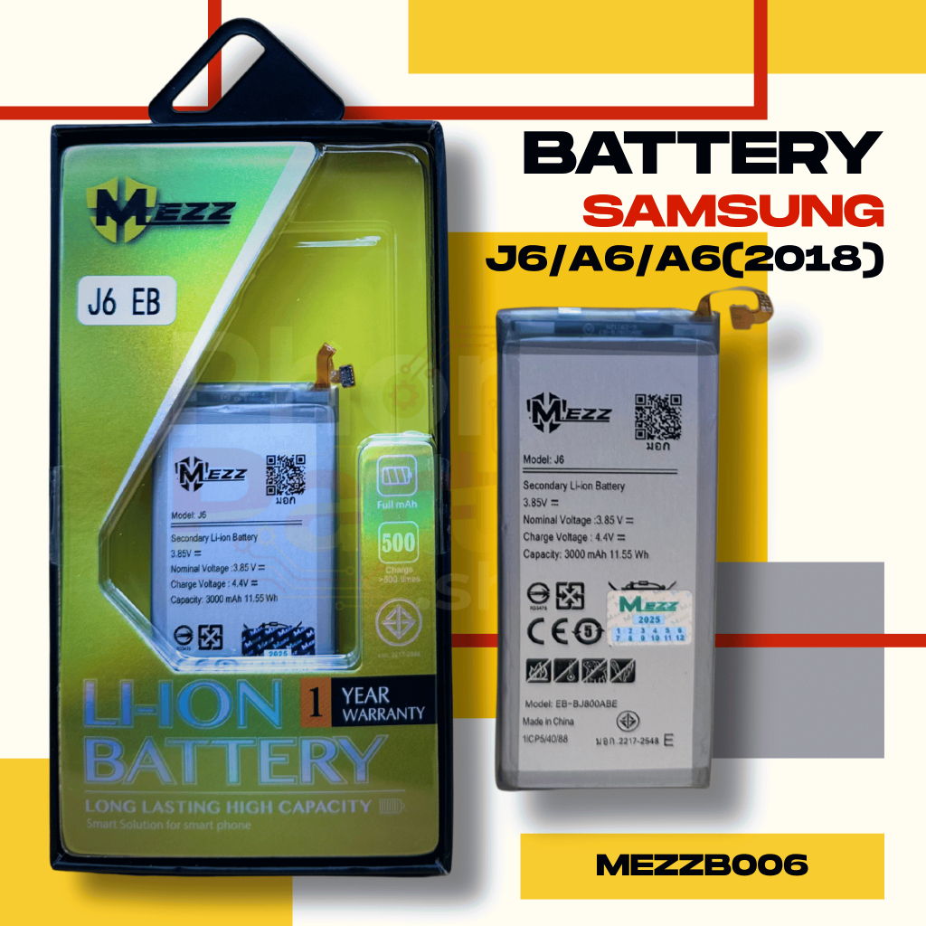 แบตเตอรี่ Battery Samsung J6/A6/A6(2018)