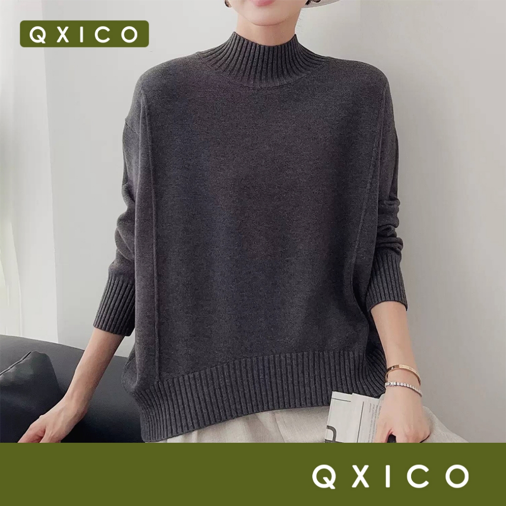 Qxico รุ่น CS232 เสื้อสเวตเตอร์ไหมพรมแขนยาว