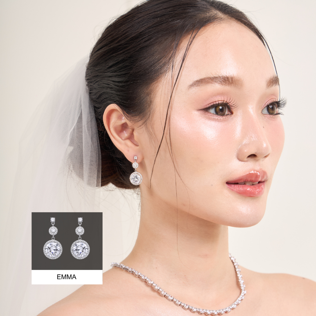 Kind Jewelry ต่างหู เจ้าสาว ต่างหูออกงาน Emma