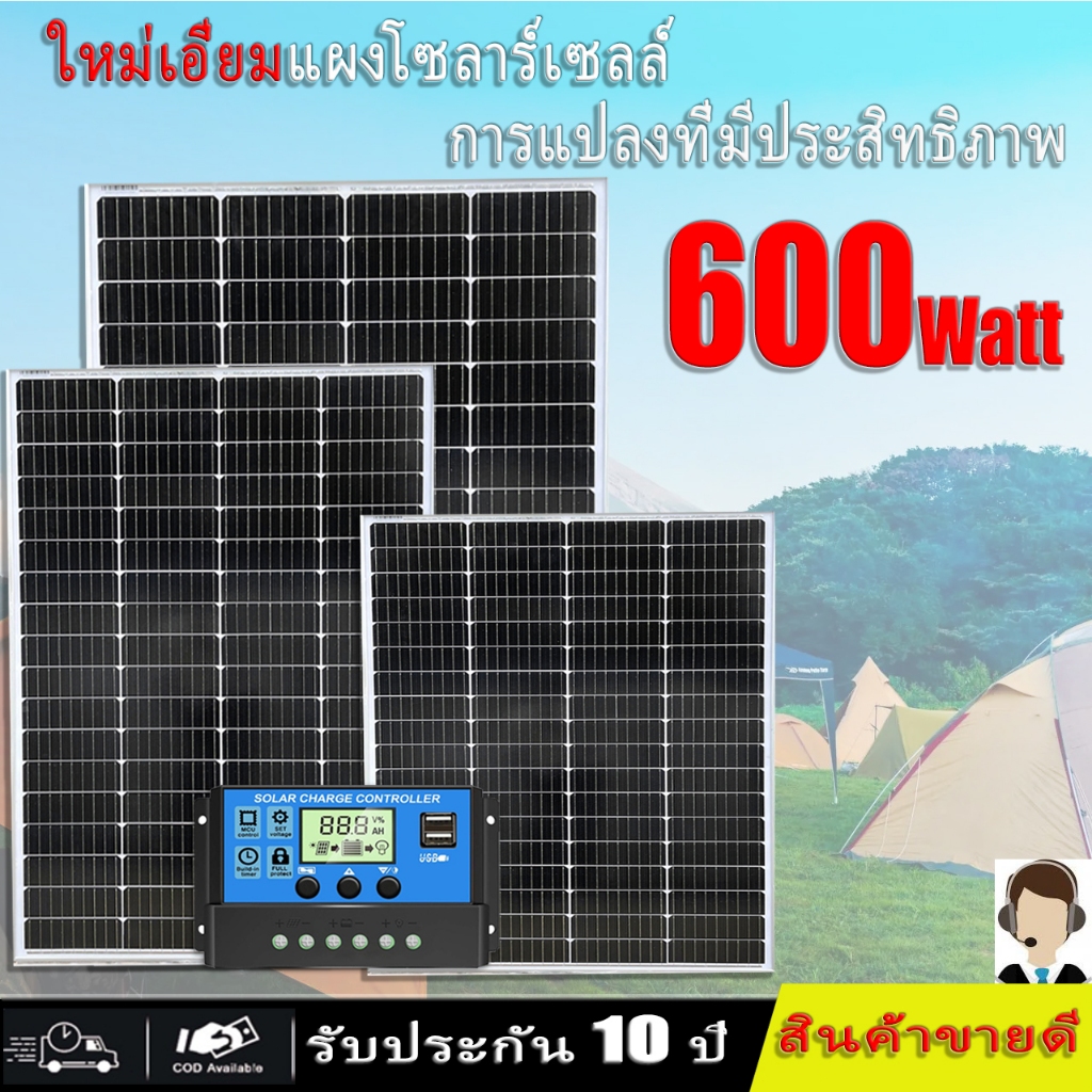 สถานีเซลล์แสงอาทิตย์ เซลล์แสงอาทิตย์ 18V สำหรับการชาร์จเซลล์แสงอาทิตย์และการวัดอุณหภูมิ แผงโซลาร์เซลล์ เซลล์แสงอาทิตย์แบ
