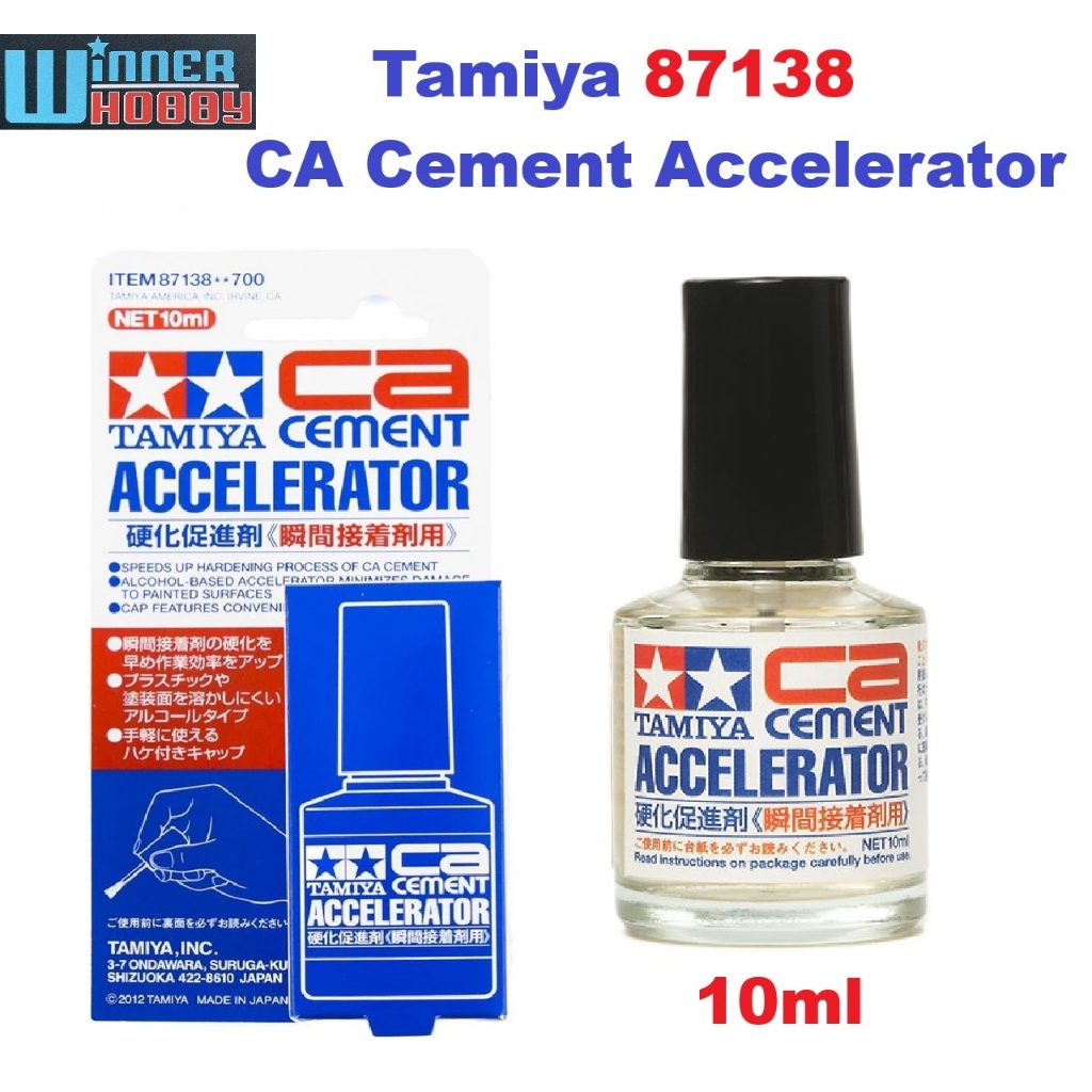 Tamiya 87138 CA Cement Accelerator น้ำยาเร่งกาวร้อน สำหรับ CA Glue & Super Glue Plastic Model Gundam