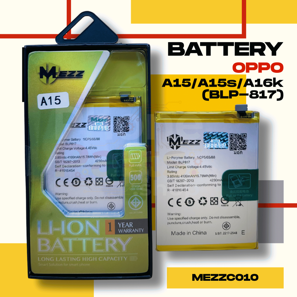 แบตเตอรี่ Battery OPPO A15/A15s/A16k (BLP-817)