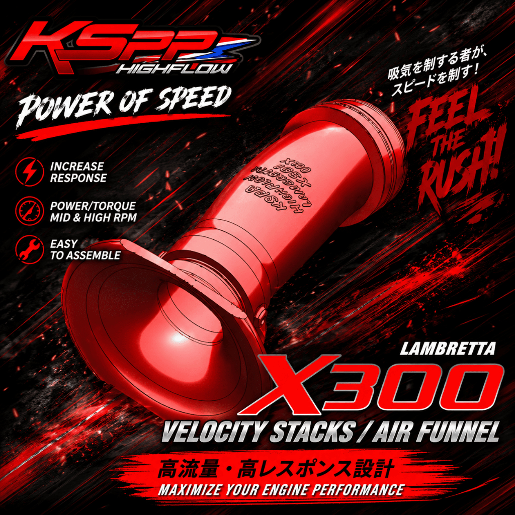 คอกรอง Lambretta X300 V200 ท่อกรองLambretta  X300V200  VelocityStack Lambretta  X300V200  [KSPP]