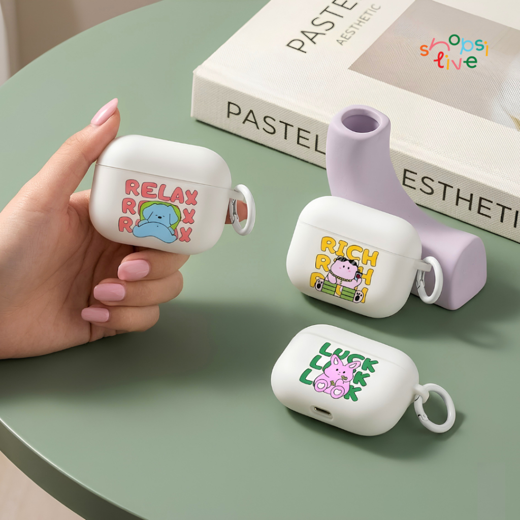 เคส AirPods Gen4 Pro3 2026 ใช้กับ AirPods Gen4 AirPods Pro3 เคสซิลิโคนแข็งขุ่น RELAX RELAX RELAX SHOPSITIVE