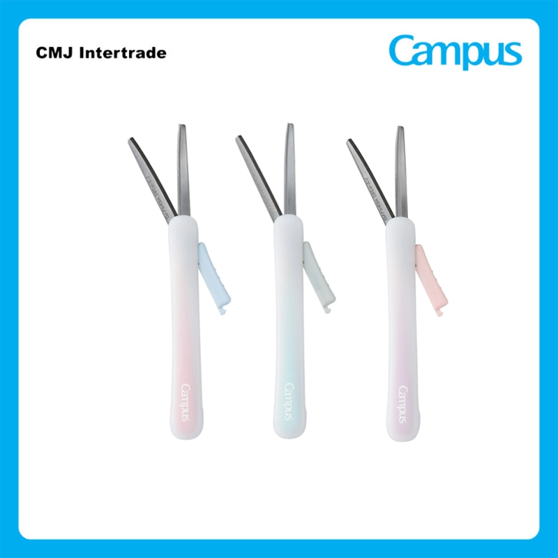 KOKUYO Campus Scissors POCHE Positive & Relax กรรไกรพกพา กรรไกรสีพาสเทล สไตล์มินิมอล ของแท้ Limited Edition