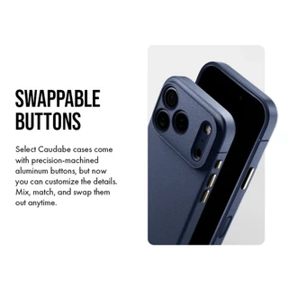 Caudabe Buttons ปุ่มกดสำหรับ iPhone 17 / Air / 17 Pro / 17 Pro Max ใช้ร่วมกับเคส Sheath / Synthesis / Paragon