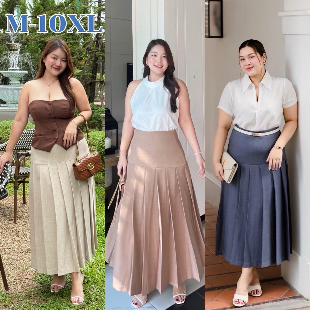 พลีท ฟีลเกาหลี สาวอวบใส่แล้วผอม มีM-10XL รุ่น Iris
