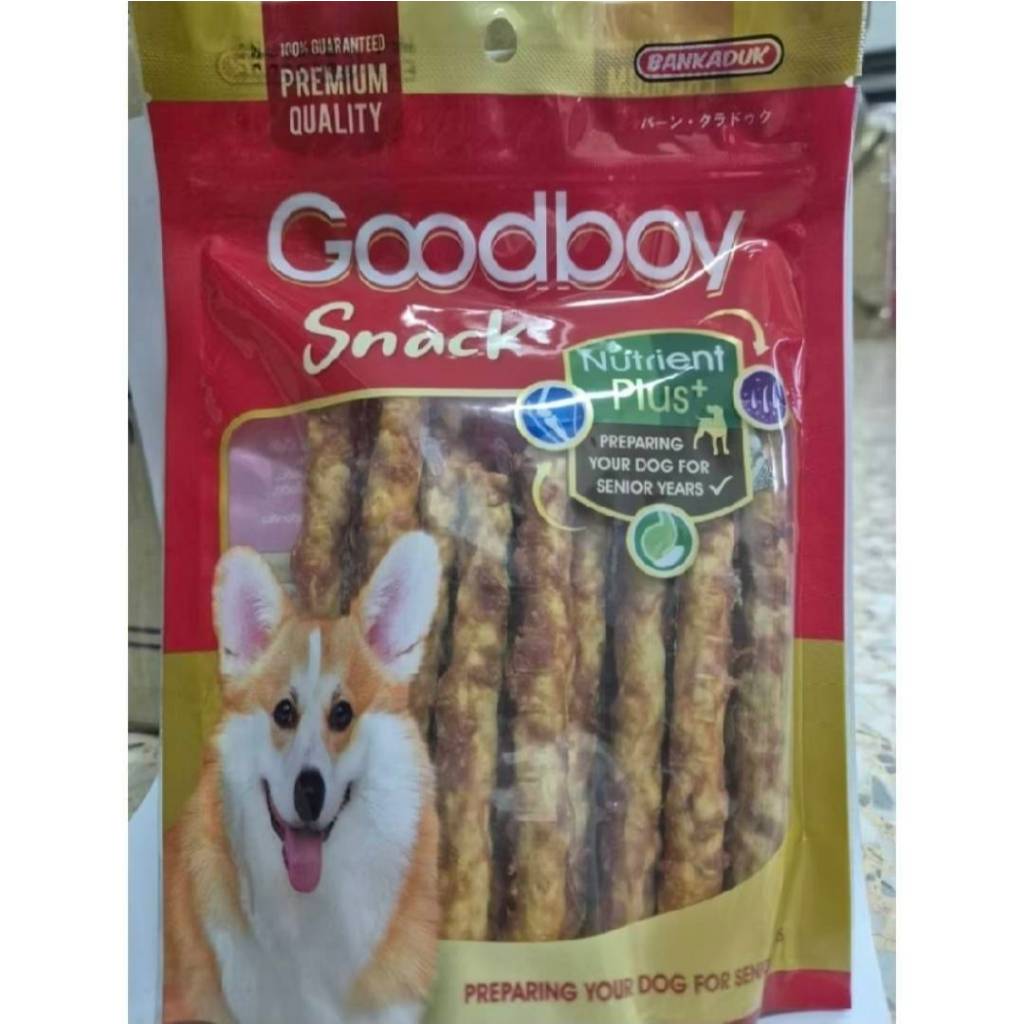 กู๊ดบอยแดง ครันชี่นมนิ่มชุบไก่ น้ำหนัก 250 กรัม(สินค้าตัวใหม่)