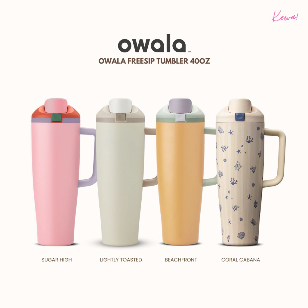 (พร้อมส่ง) แก้วเก็บความเย็น Owala Freesip Tumbler 40oz